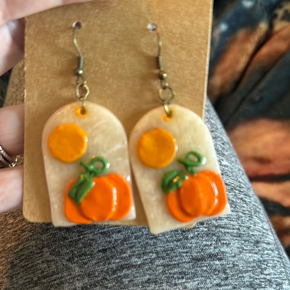 Pumpkin Themed Earrings